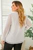 Picture of PLUS SIZE DOTTED LACE BLOUSE